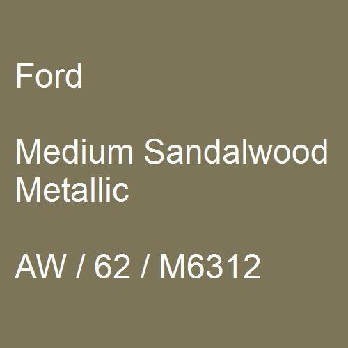 Ford, Medium Sandalwood Metallic, AW / 62 / M6312.